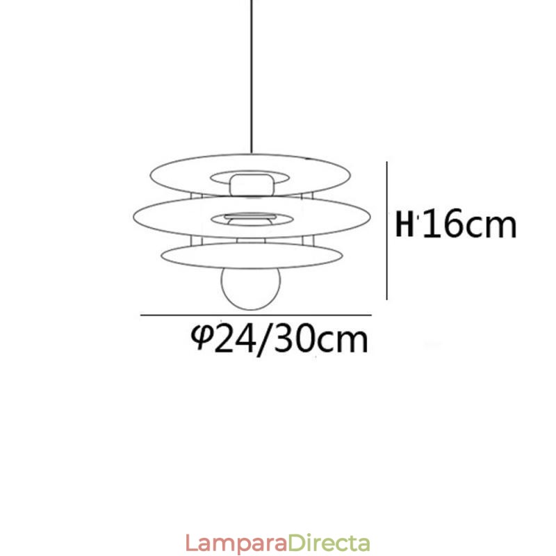 Lámpara colgante nórdica de acrílico con decoración posmoderna