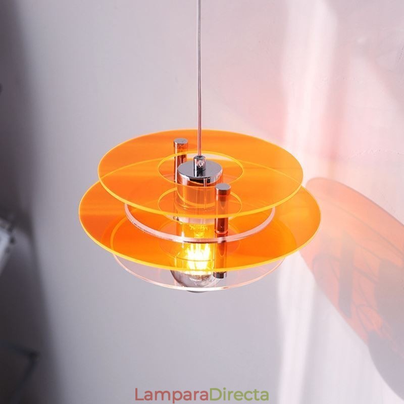 Lámpara colgante nórdica de acrílico con decoración posmoderna