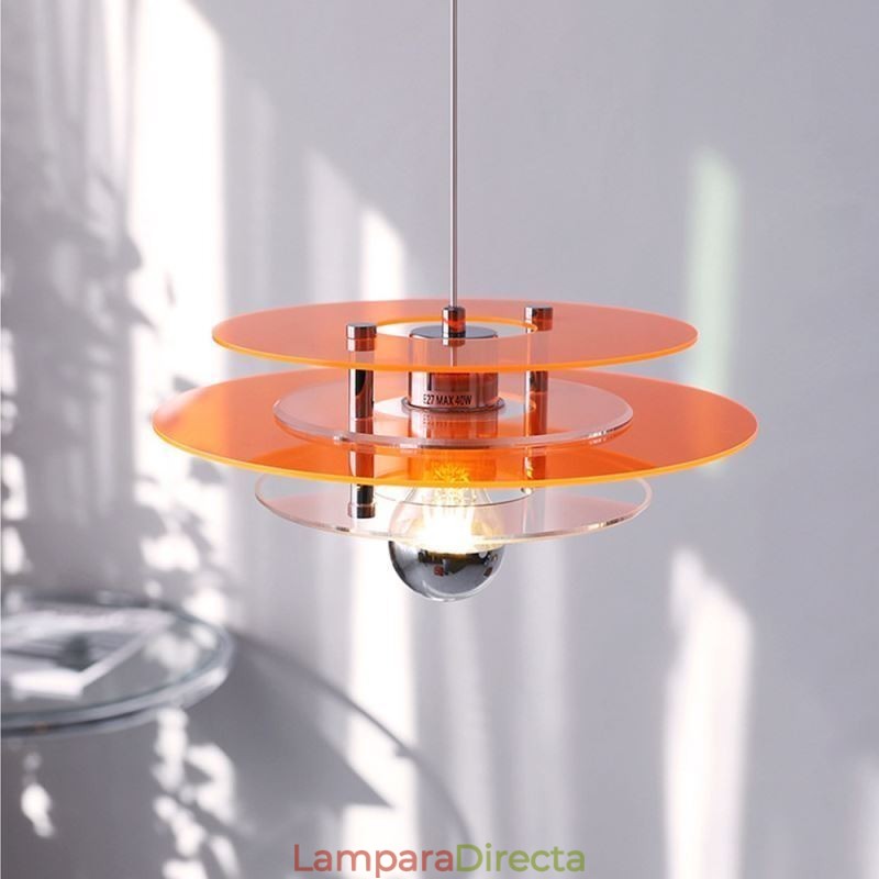 Lámpara colgante nórdica de acrílico con decoración posmoderna