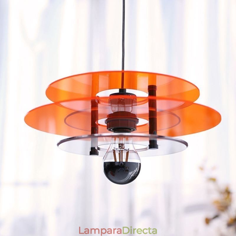Lámpara colgante nórdica de acrílico con decoración posmoderna