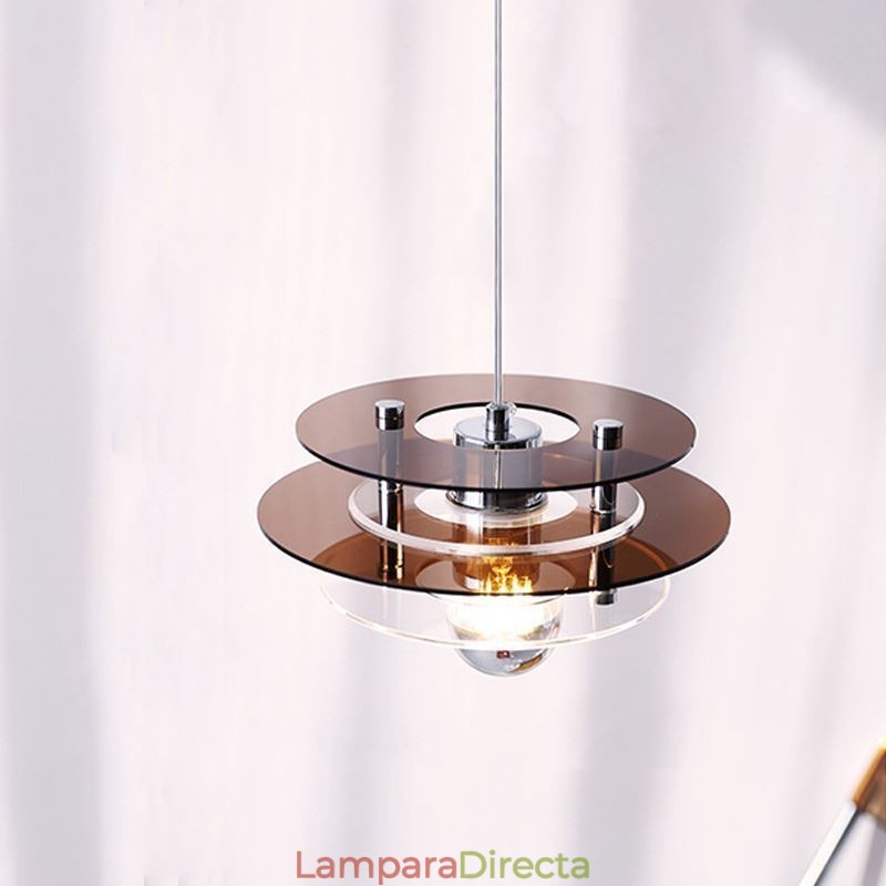 Lámpara colgante nórdica de acrílico con decoración posmoderna