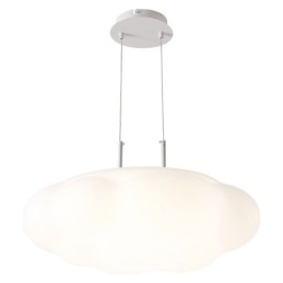 Lámpara colgante creativa de nube blanca