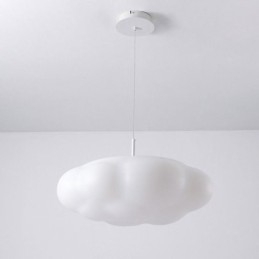 Lámpara colgante creativa de nube blanca