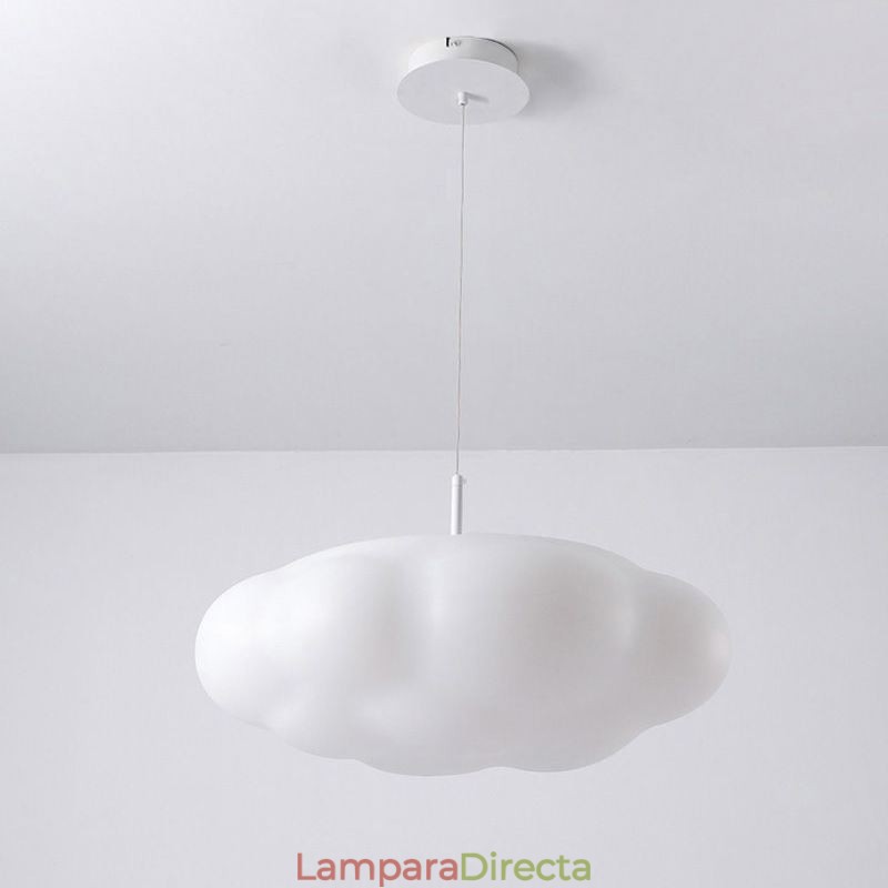 Lámpara colgante creativa de nube blanca