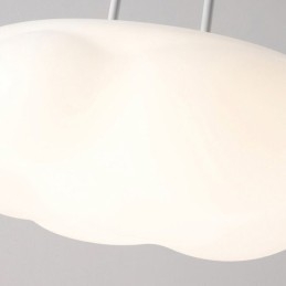 Lámpara colgante creativa de nube blanca