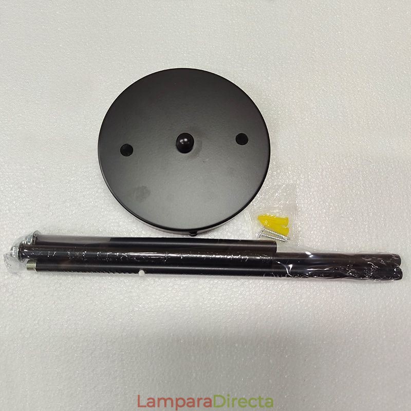 Lámpara colgante moderna de metal con burbujas de cristal transparente