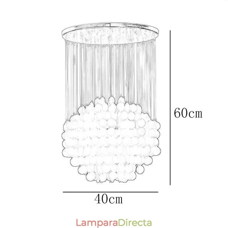 Lámpara colgante de concha moderna, iluminación de techo colgante contemporánea para comedor