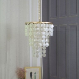 Iluminación de techo colgante contemporánea de concha