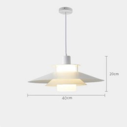 Lámpara colgante de aluminio nórdico, iluminación de techo minimalista moderna