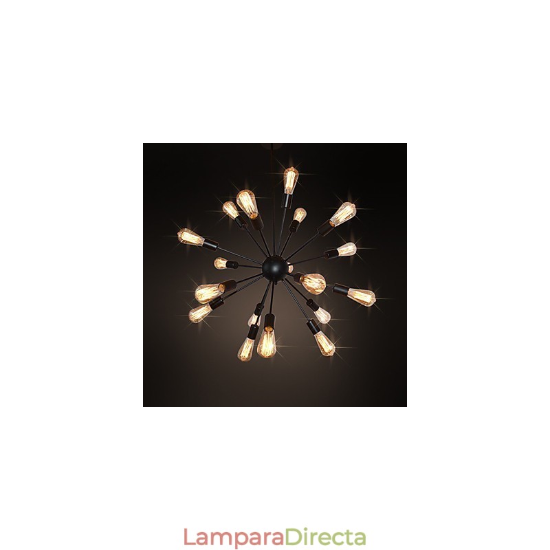 Lámpara de araña de metal de latón antiguo de Country Designers