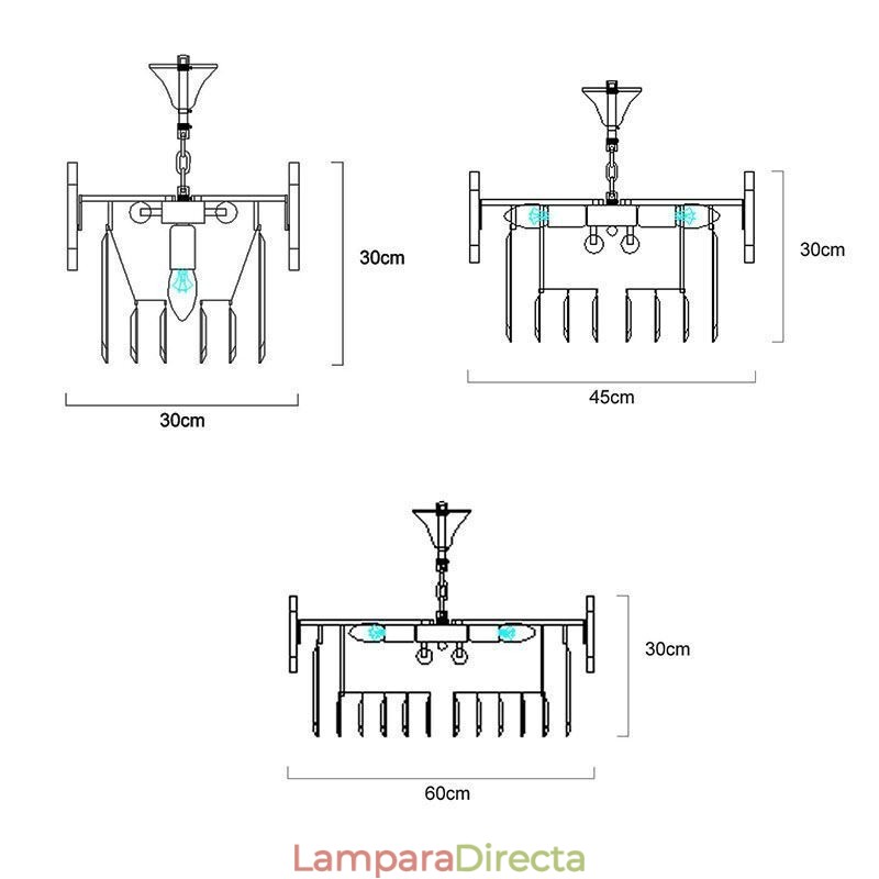 Lámpara colgante de lujo de cristal dorado para techo