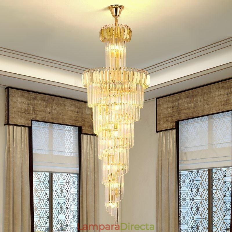 Lámpara colgante brillante, lámpara de techo grande