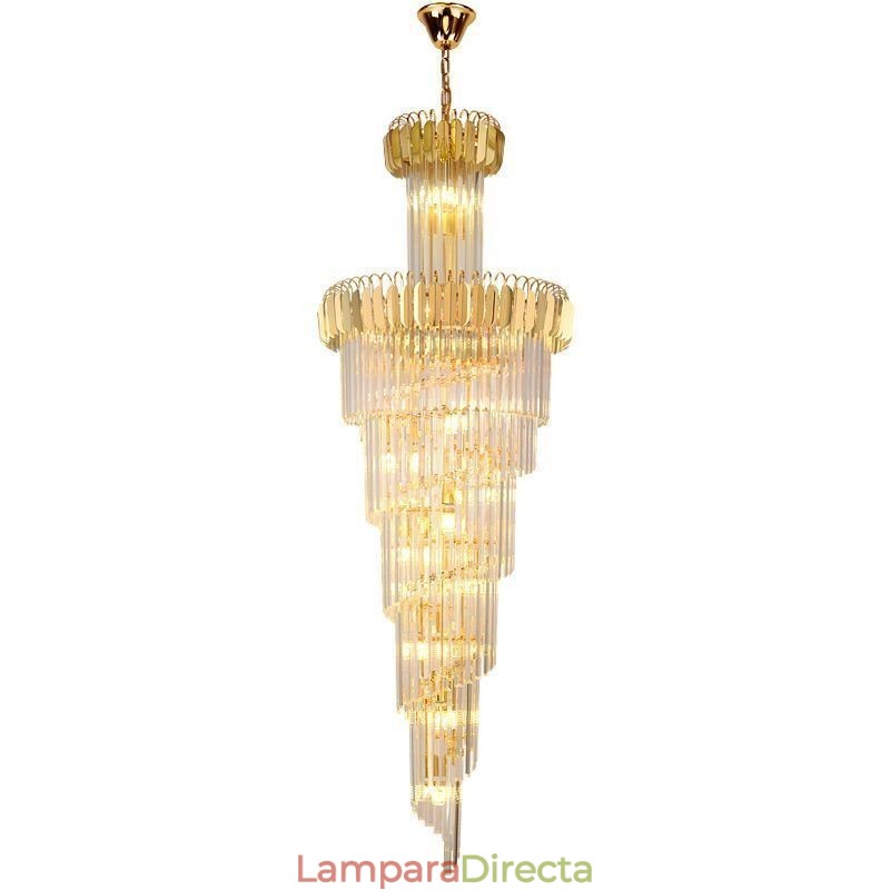 Lámpara colgante brillante, lámpara de techo grande