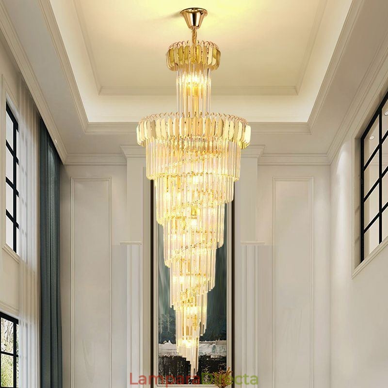 Lámpara colgante brillante, lámpara de techo grande