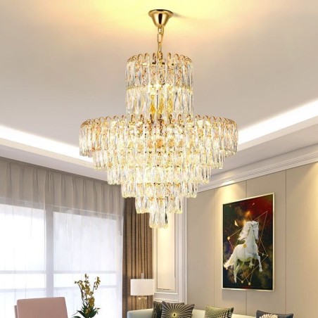 Lámpara colgante de cristal moderna Lámparas de techo contemporáneas Lámpara colgante de cristal moderna Lámparas de techo contemporáneas