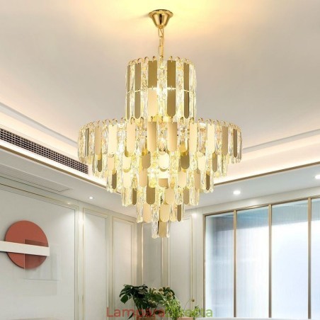 Lámpara colgante de cristal moderna Lámparas de techo contemporáneas Lámpara colgante de cristal moderna Lámparas de techo contemporáneas