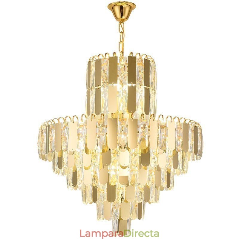 Lámpara colgante de cristal moderna Lámparas de techo contemporáneas