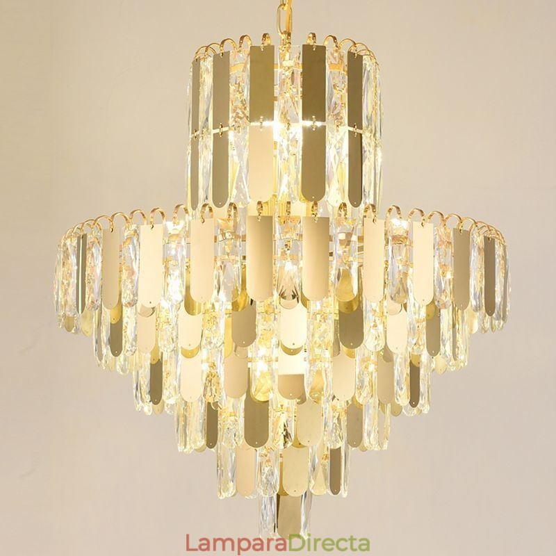 Lámpara colgante de cristal moderna Lámparas de techo contemporáneas