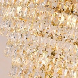 Lámpara de techo cónica colgante de cristal moderna