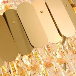 Lámpara colgante cónica de cristal europea