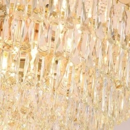 Lámpara colgante moderna de cristal redonda para techo