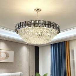Lámpara colgante de cristal, lámparas de techo contemporáneas