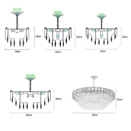Lámpara colgante de cristal, lámparas de techo contemporáneas