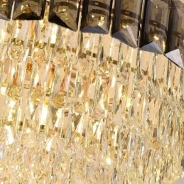Lámpara colgante de cristal, lámparas de techo contemporáneas