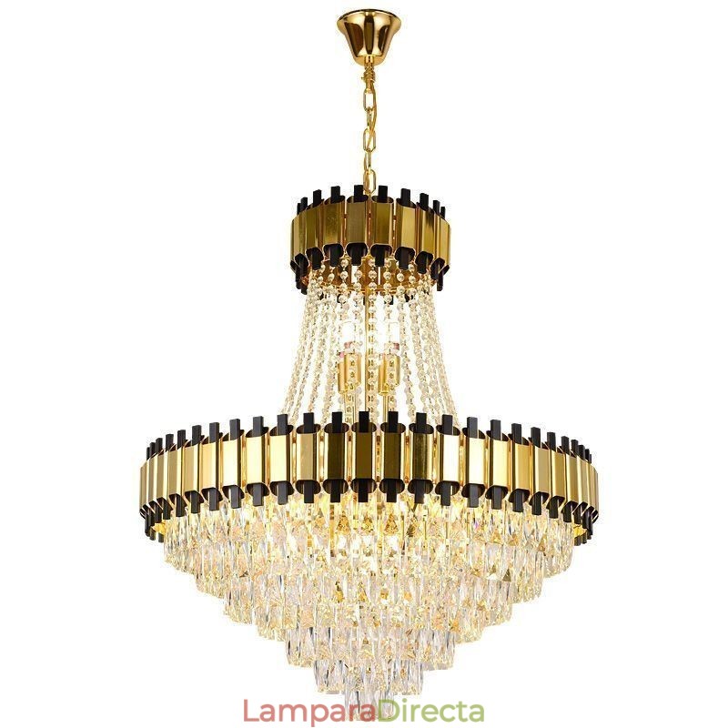 Lámpara colgante de cristal moderna para techo