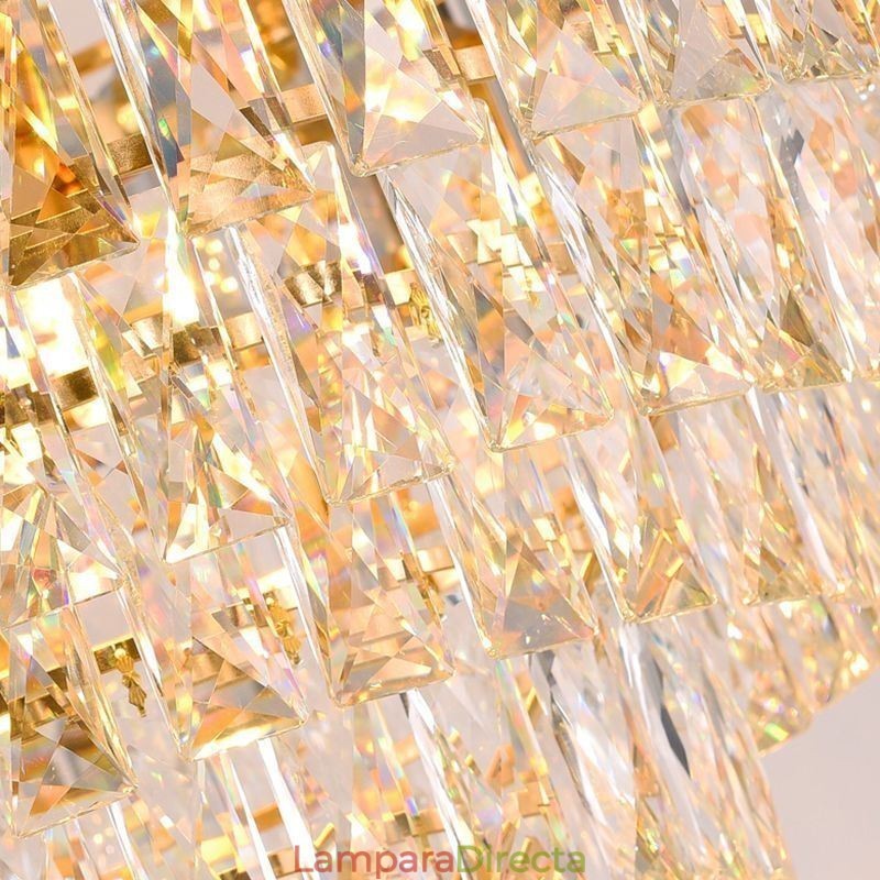 Lámpara colgante de cristal moderna para techo