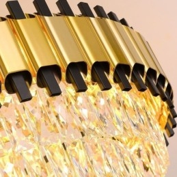 Lámpara colgante de cristal moderna para techo