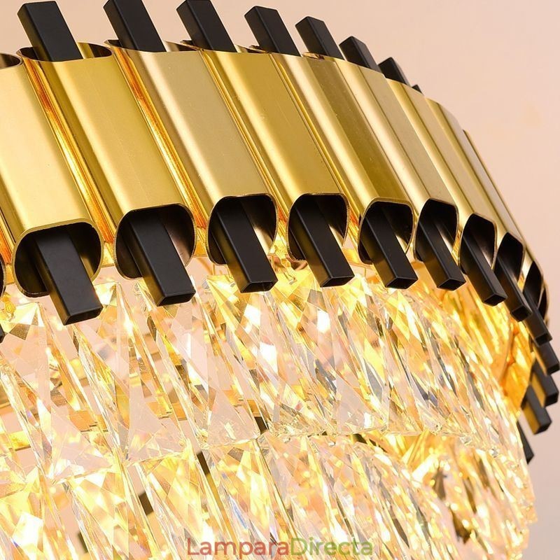 Lámpara colgante de cristal moderna para techo