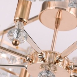 Lámpara colgante de cristal blanco, luces de techo modernas, luces colgantes