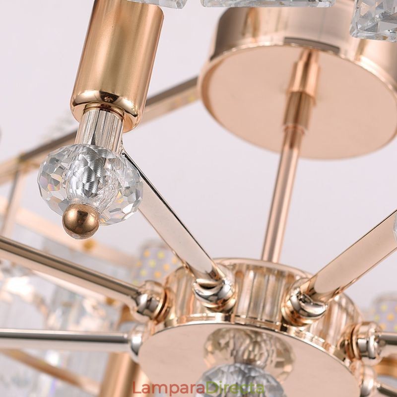 Lámpara colgante de cristal blanco, luces de techo modernas, luces colgantes