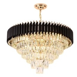Lámpara colgante de cristal de lujo, luz de techo, 6, 9 y 12 luces