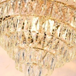 Lámpara colgante de cristal de lujo, luz de techo, 6, 9 y 12 luces