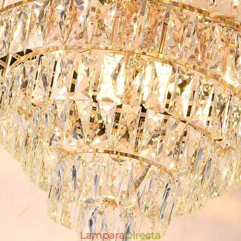 Lámpara colgante de cristal de lujo, luz de techo, 6, 9 y 12 luces