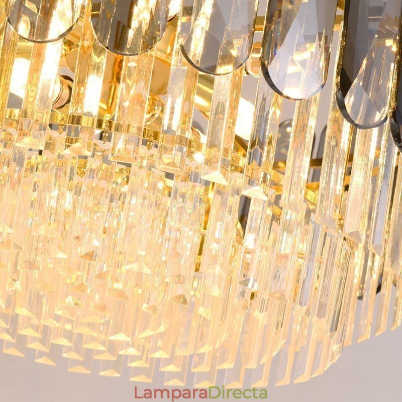 Lámpara colgante de techo de cristal K9 moderna