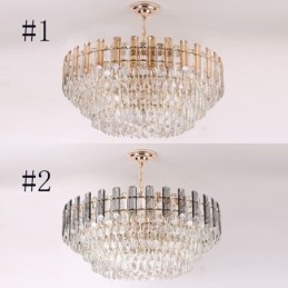 Lámpara colgante europea moderna de cristal K9.