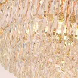 Lámpara colgante europea moderna de cristal K9.