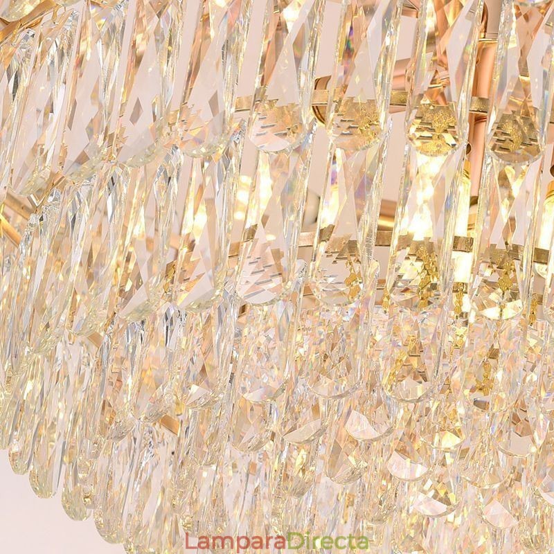 Lámpara colgante europea moderna de cristal K9.