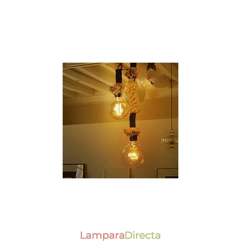 Lámpara colgante de cristal clásica tradicional de estilo mini
