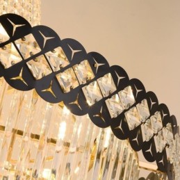 Lámpara colgante de lujo de cristal para techo