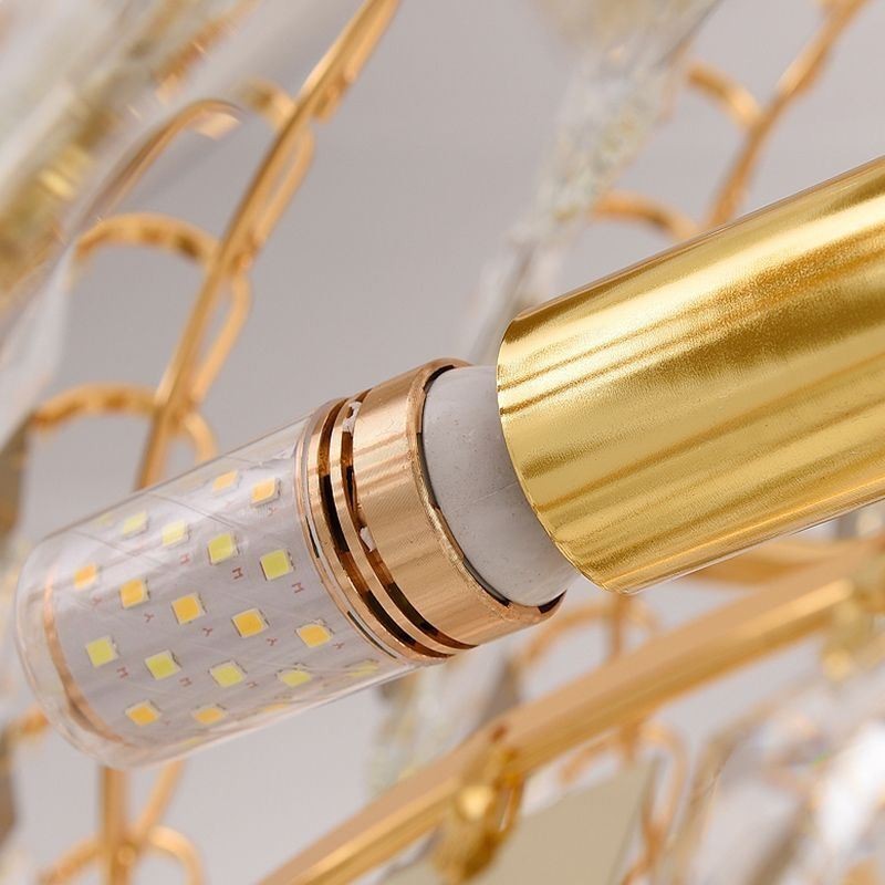 Lámpara colgante de lujo de cristal para techo
