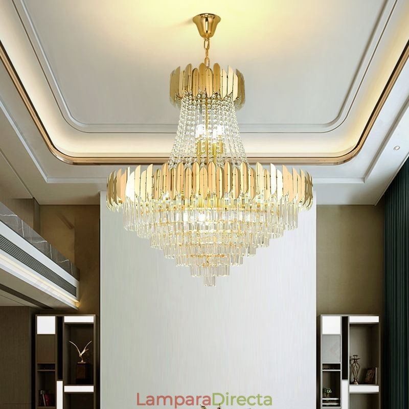 Lámpara colgante clásica de cristal K9 para techo