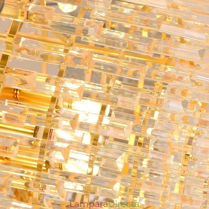 Lámpara colgante clásica de cristal K9 para techo