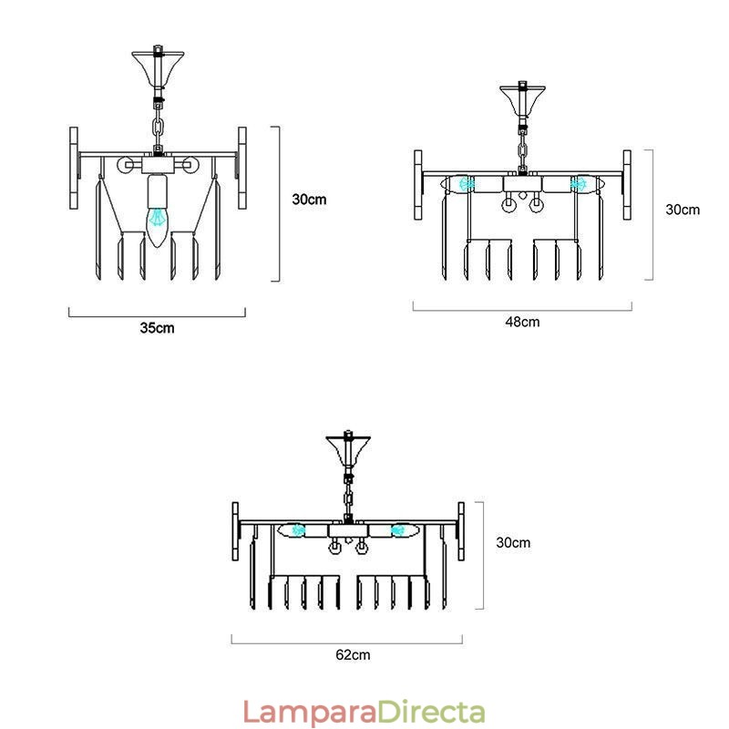 Preciosa lámpara colgante de cristal K9 para techo