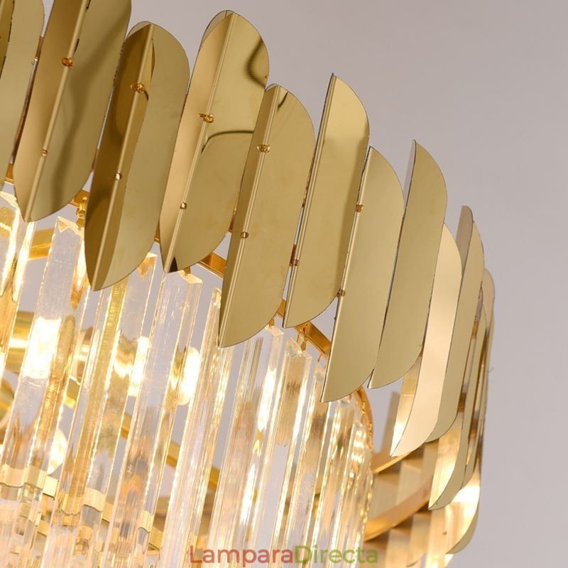 Preciosa lámpara colgante de cristal K9 para techo