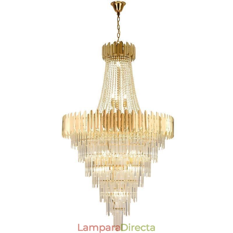 Preciosa lámpara colgante de cristal para techo