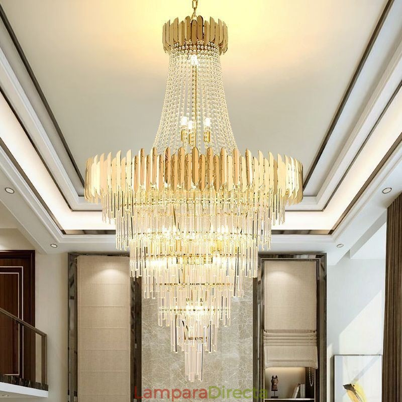 Preciosa lámpara colgante de cristal para techo